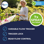 Flopro Watering Garden 7 Pattern Multi Spray Gun Set With Connectors