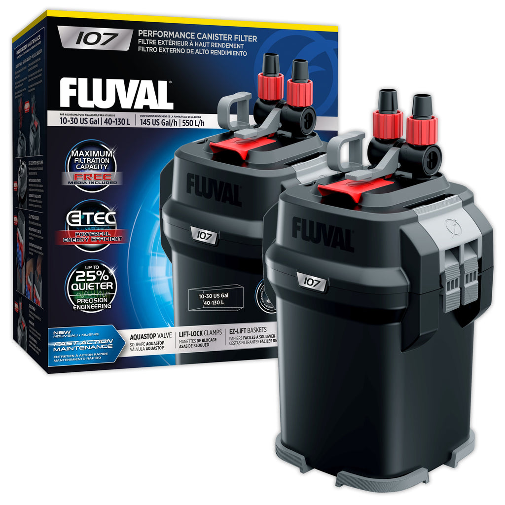 Fluval 107 Canister Filter - Quiet, Powerful, Efficient