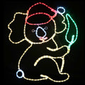 Stockholm Christmas Lights Motif LED Ropelight Koala With Gum Leaf 75x84cm