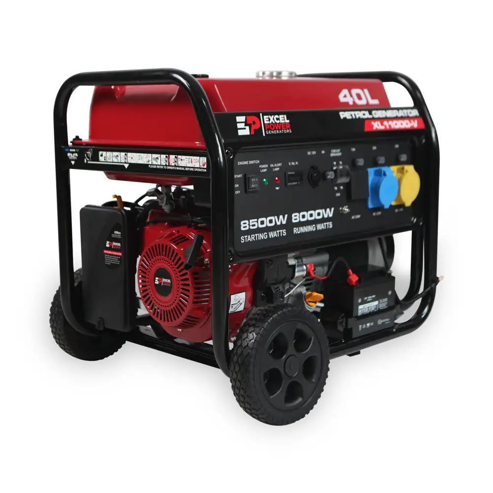 Excel Power XL11000V 8kW Open-Framed Petrol Generator