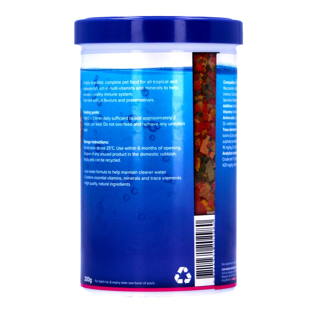 King British Tropical Aquarium Fish Flakes, 55g to 2kg