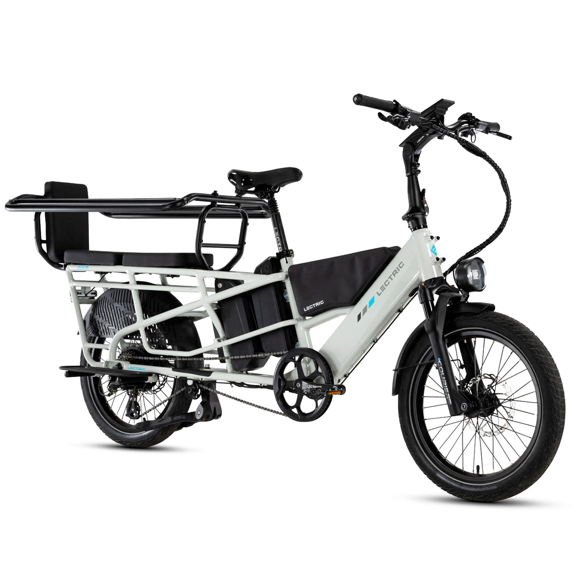 XPedition2 Stratus White Dual-Battery + FREE Running Boards, Cushions, Elite Headlight, Suspension Seat Post, Orbitor, XL Cargo Panniers ($744 Value)