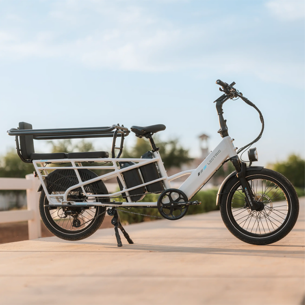 XPedition2 Stratus White Dual-Battery + FREE Running Boards, Cushions, Elite Headlight, Suspension Seat Post, Orbitor, XL Cargo Panniers ($744 Value)