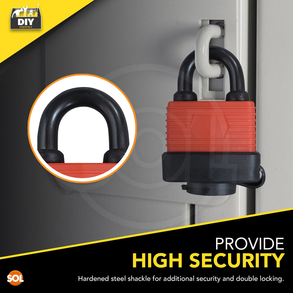 Weatherproof Padlock 40mm | Outdoor Security Lock Includes 3 Keys