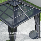 10' x 10' Hardtop Gazebo with 7mm Polycarbonate Double Roof