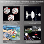 GigaClimb Reptile Hanging Acrylic Turtle Climb Platform
