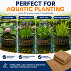 Aquacadabra Hessian Square Plant Basket Liners