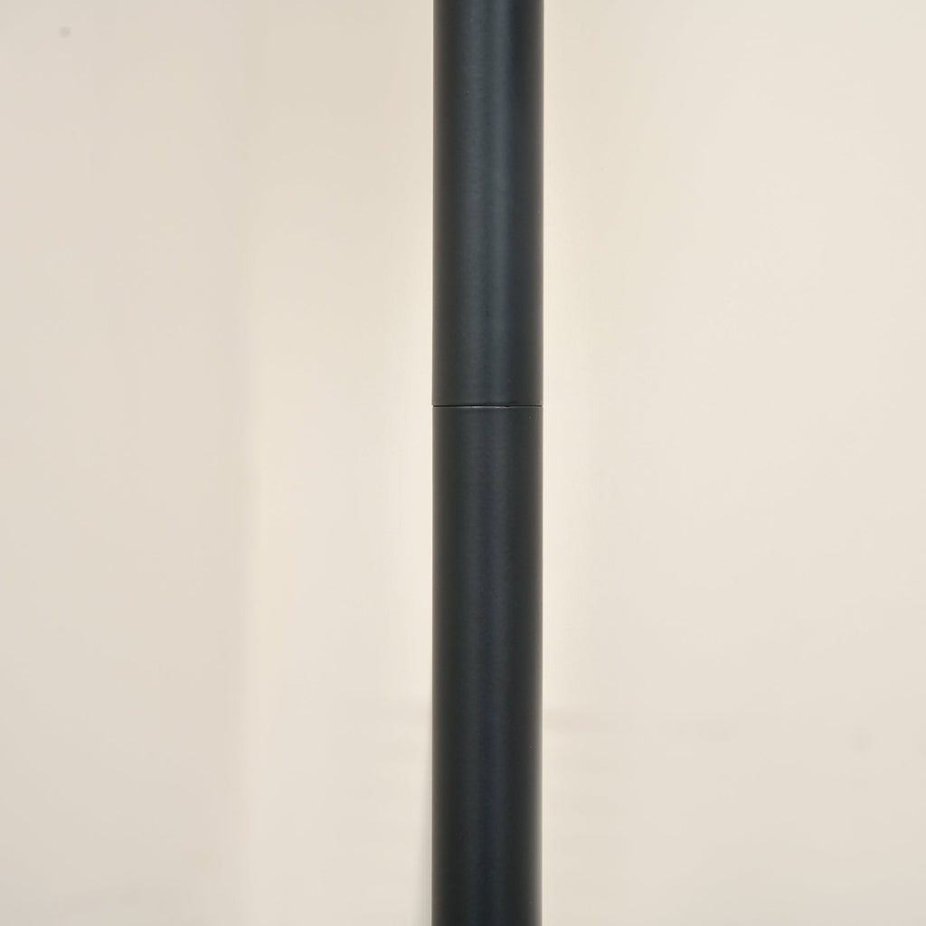HOMCOM Arc Tree Floor Lamp with 3 Adjustable Rotating Lights, for Bedroom Living Room, Industrial Standing Lamp with Steel Frame, 155cm, Black