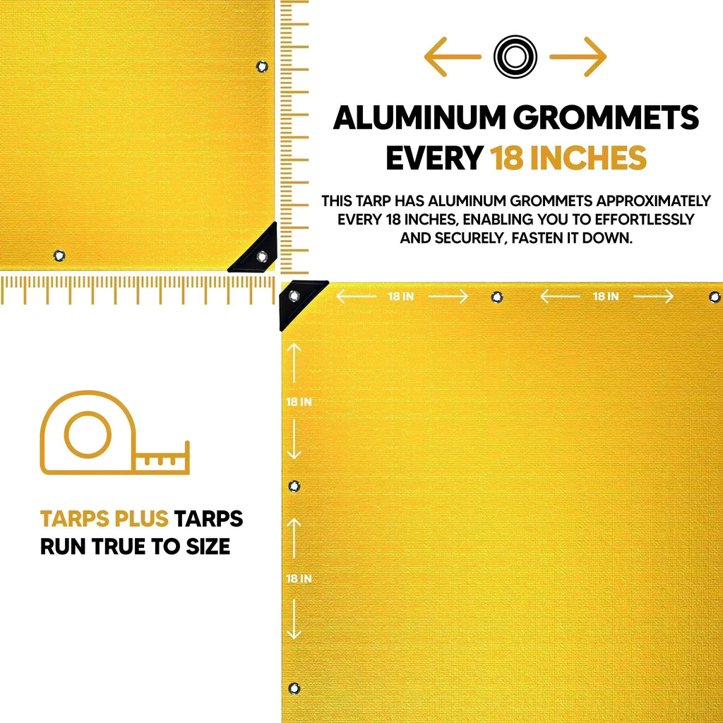 Yellow Poly Tarp 20' x 40'