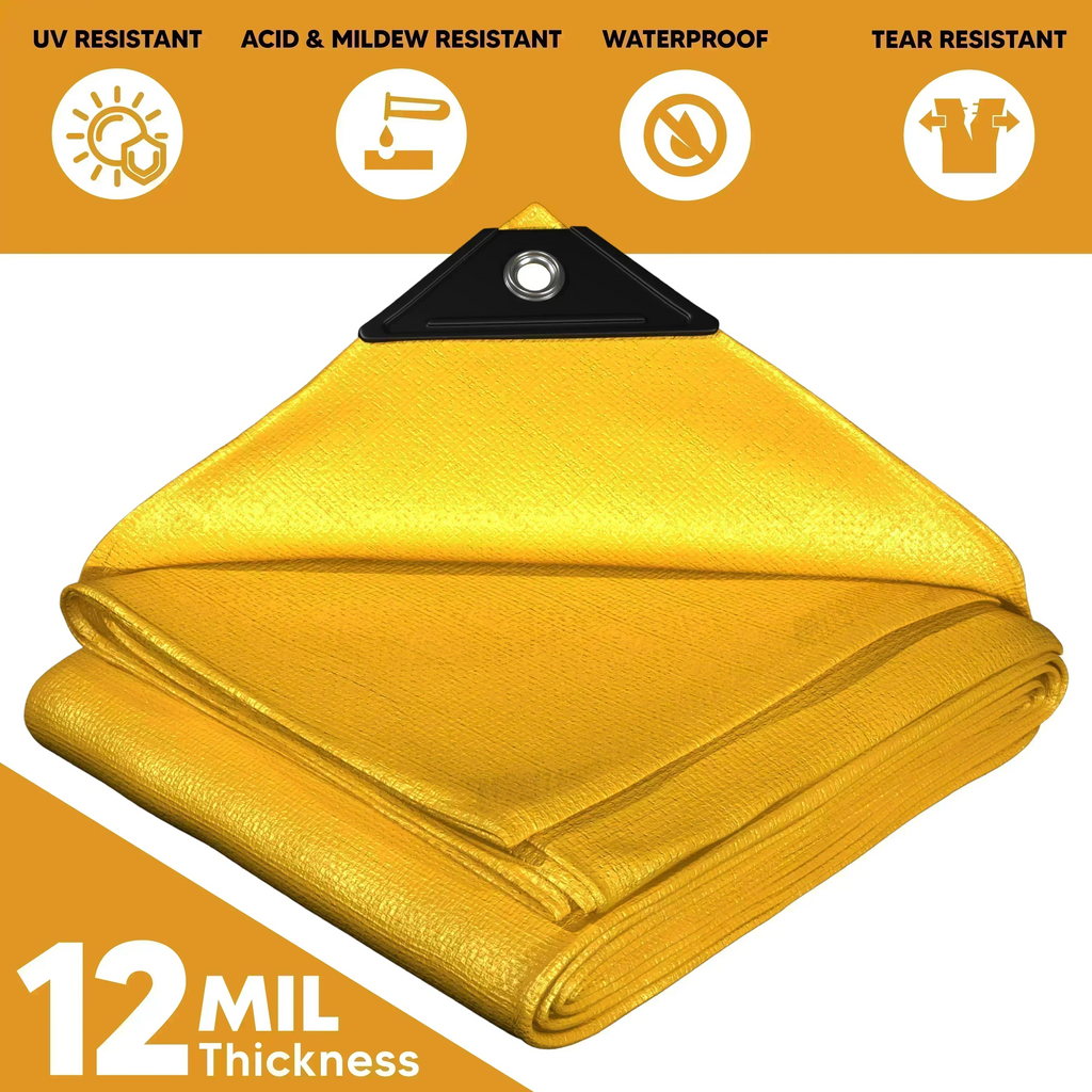 Yellow Poly Tarp 30' x 40'