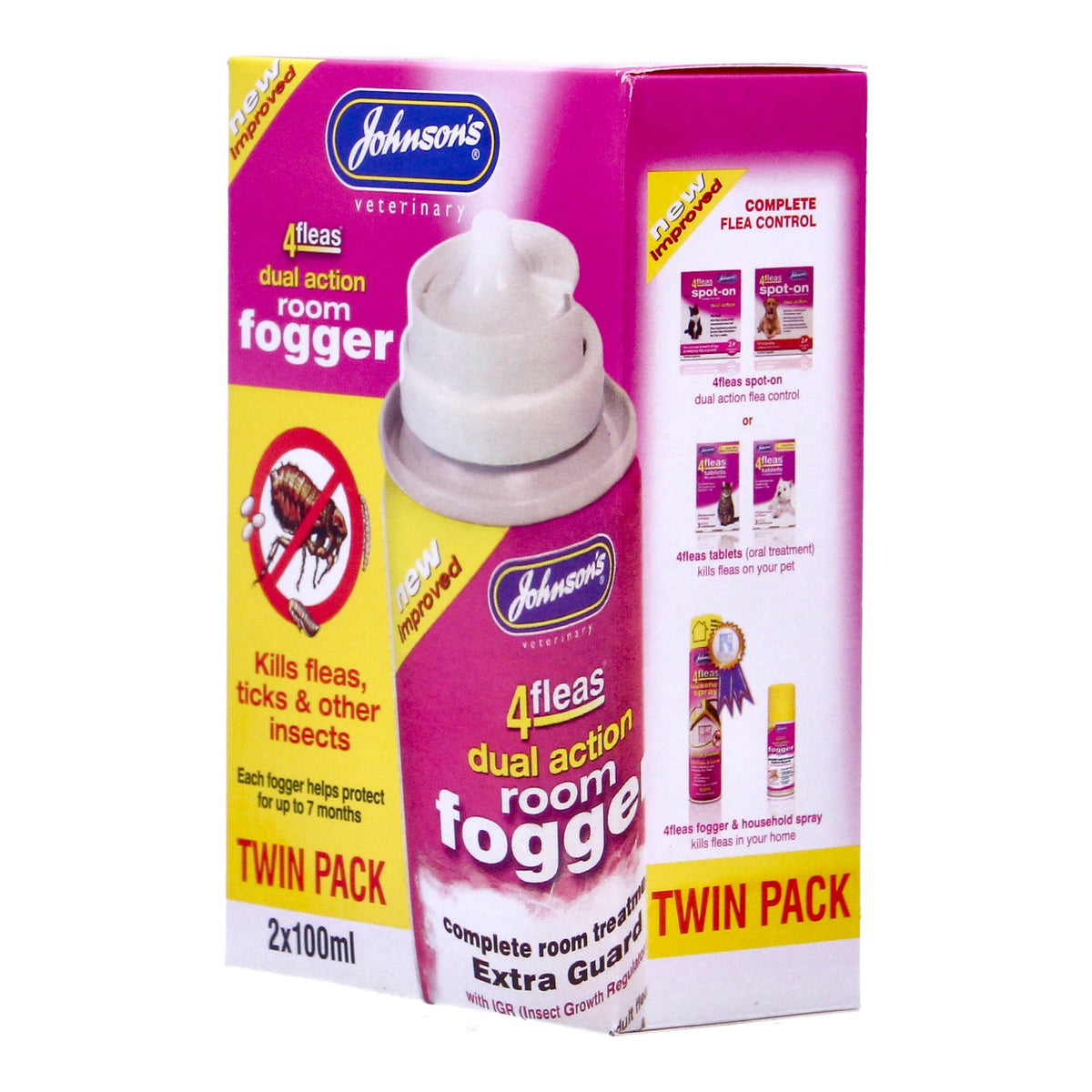 Johnsons 4fleas Room Fogger Twin Pack Flea Killer