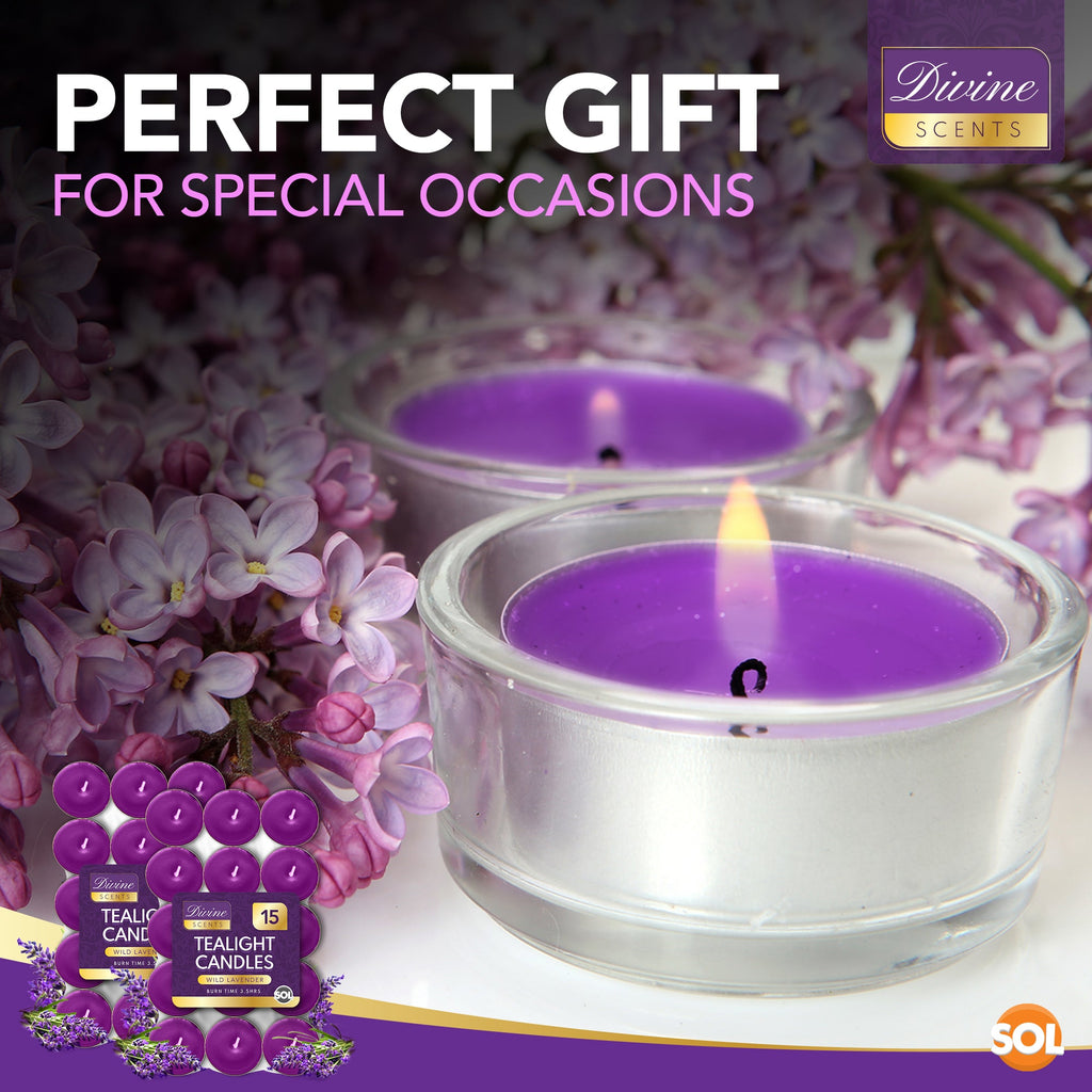 Scented Tea Light Candles | 4 Hour Burn Fragrance | 15-30 Pack