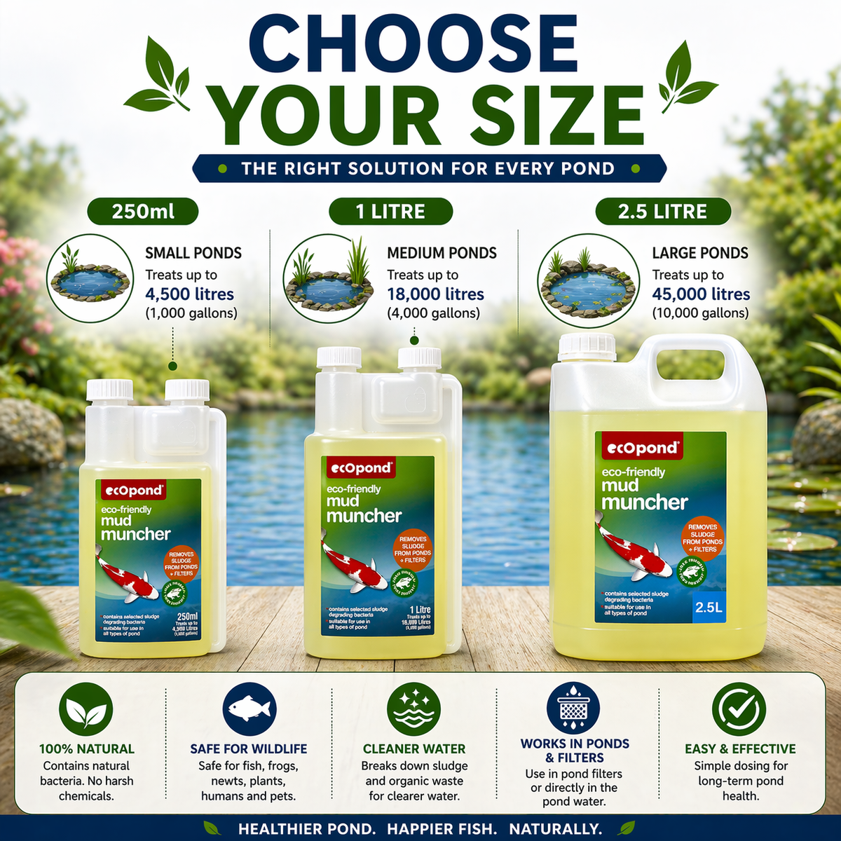 EcoPond Mud Muncher Sludge Buster Pond Water Treatment