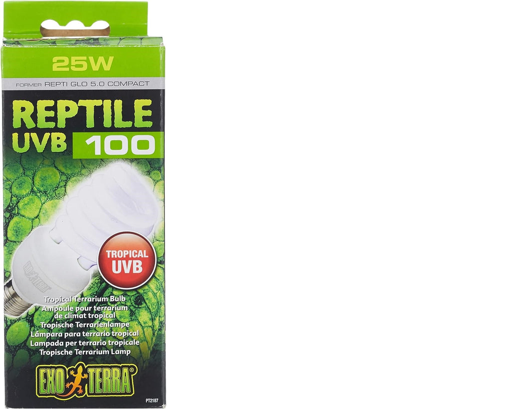 Exo Terra Reptile White UVB 100 Terrarium Bulb