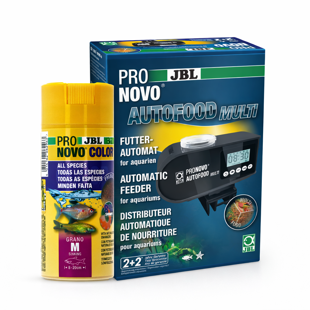 JBL AutoFish Feeder & Krill-Based Tropical Fish Food Bundle