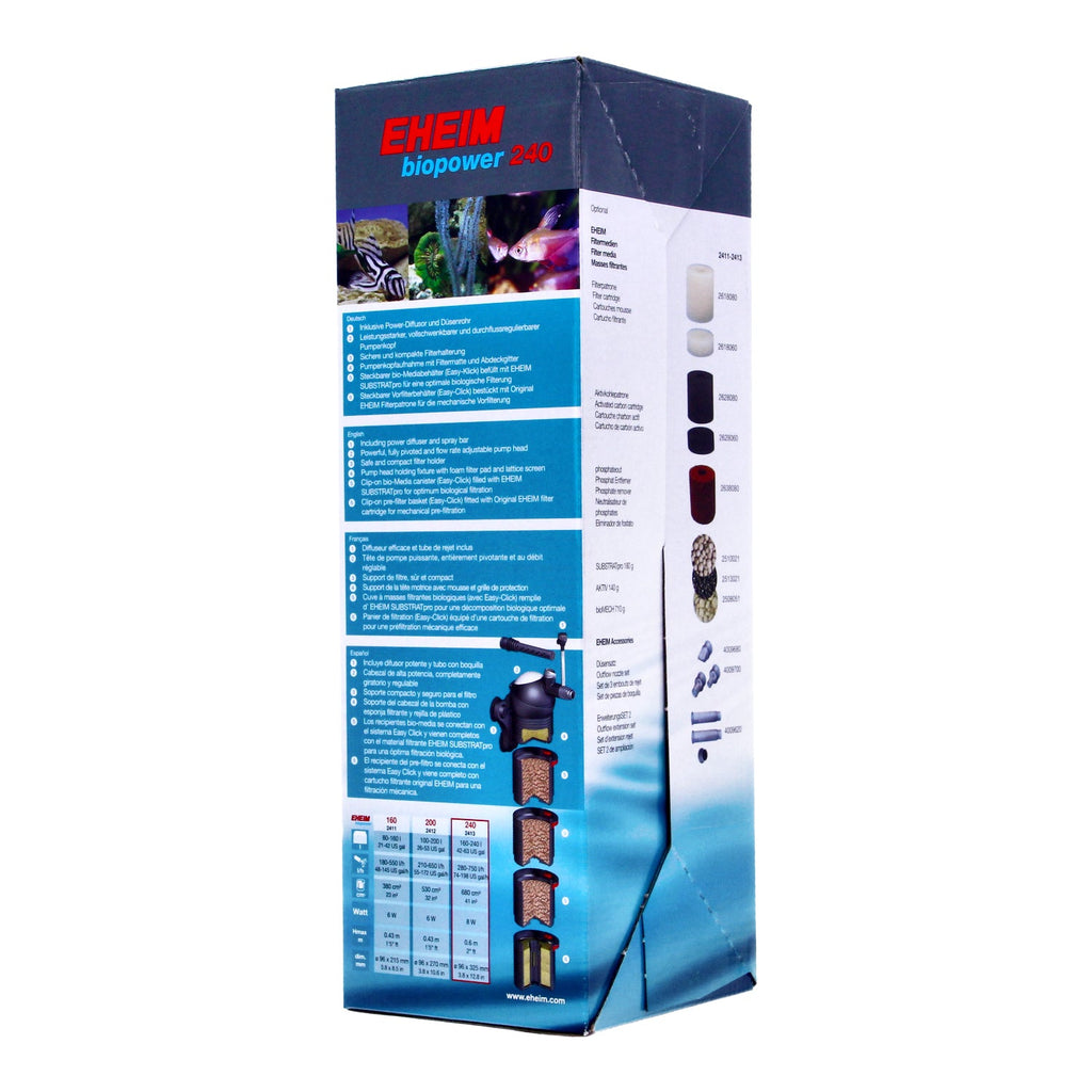 EHEIM BioPower 240 Internal Aquarium Filter 160-240L