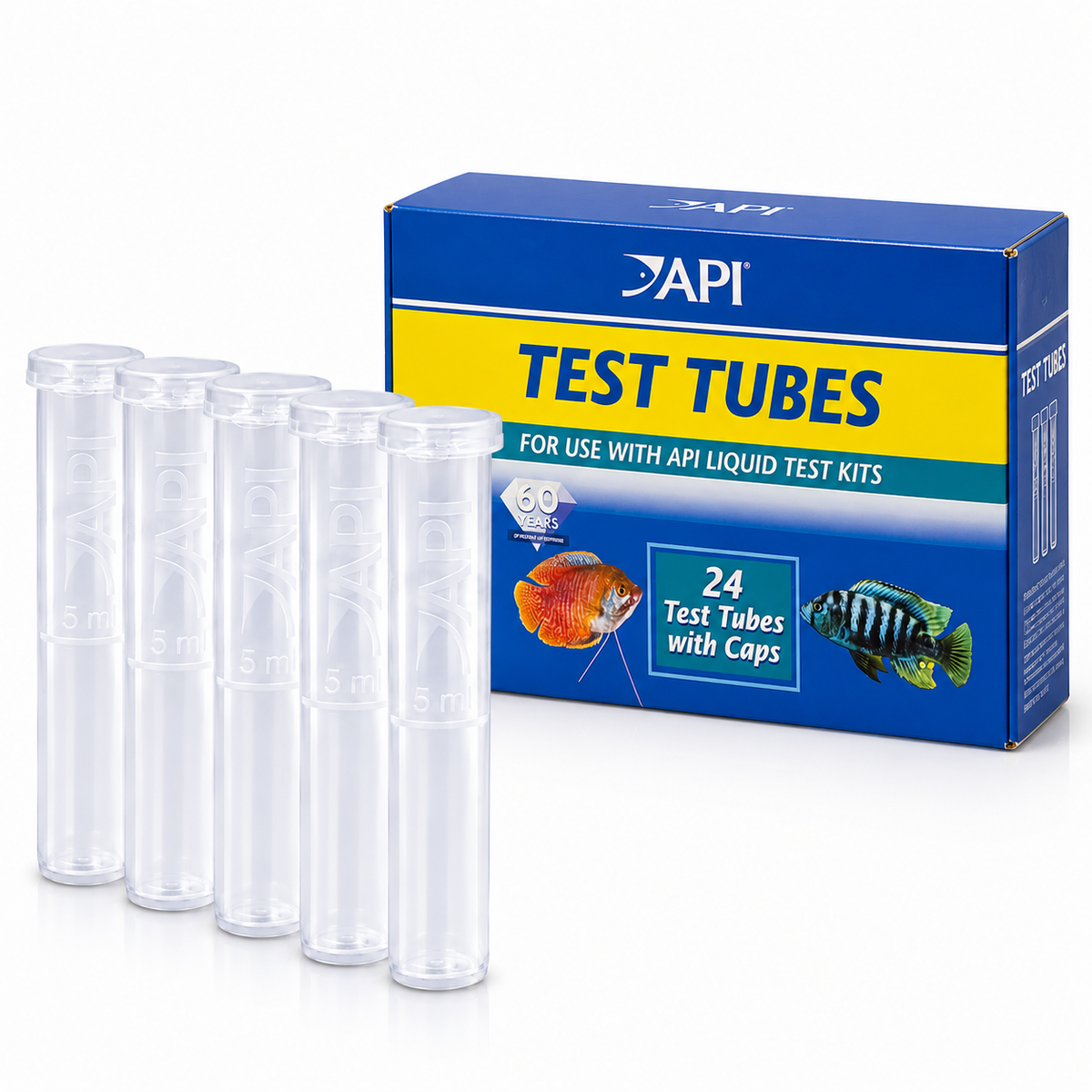 API Liquid Test Kit Replacement Tubes x5