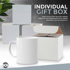 12-48 Plain White Mugs 330ml | Large Coffee & Tea Cups