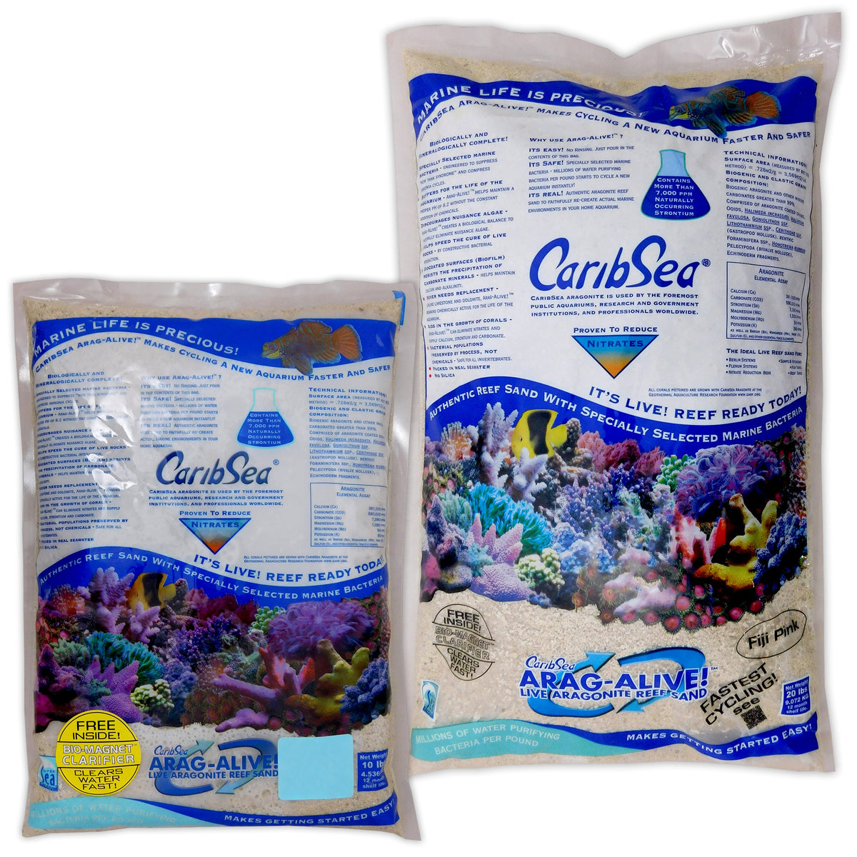 CaribSea Aragalive Fiji Pink Marine Sand
