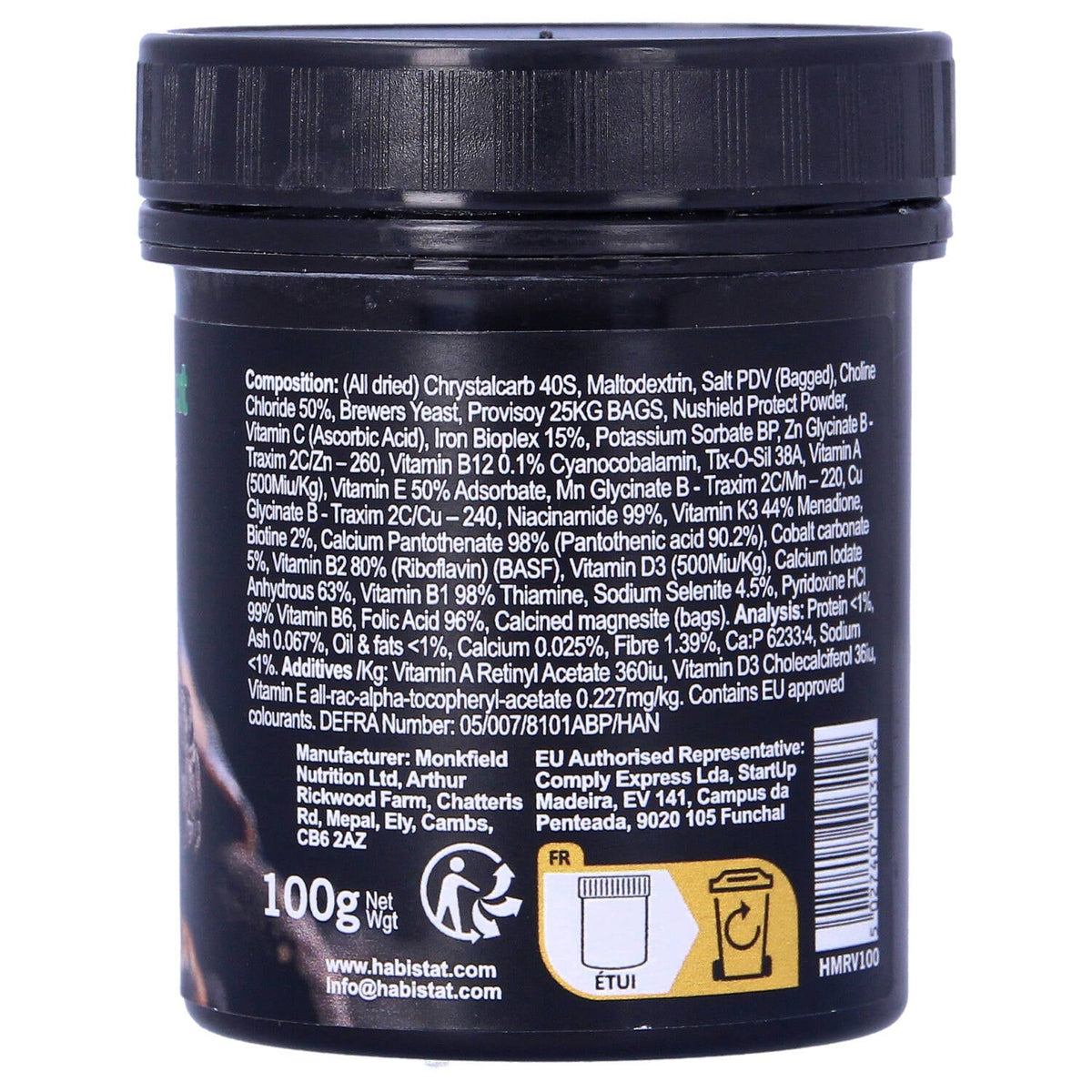 HabiStat Reptavite 100g: Vitamin & Mineral Supplement