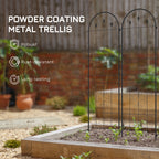 6-Pack 20" x 71" Metal Garden Trellis with Arrow Design