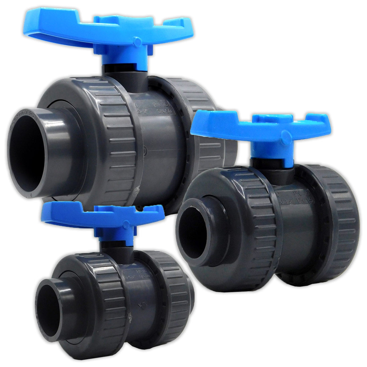 Kockney Koi Solvent Weld PVC Ball Valves - Multiple Sizes
