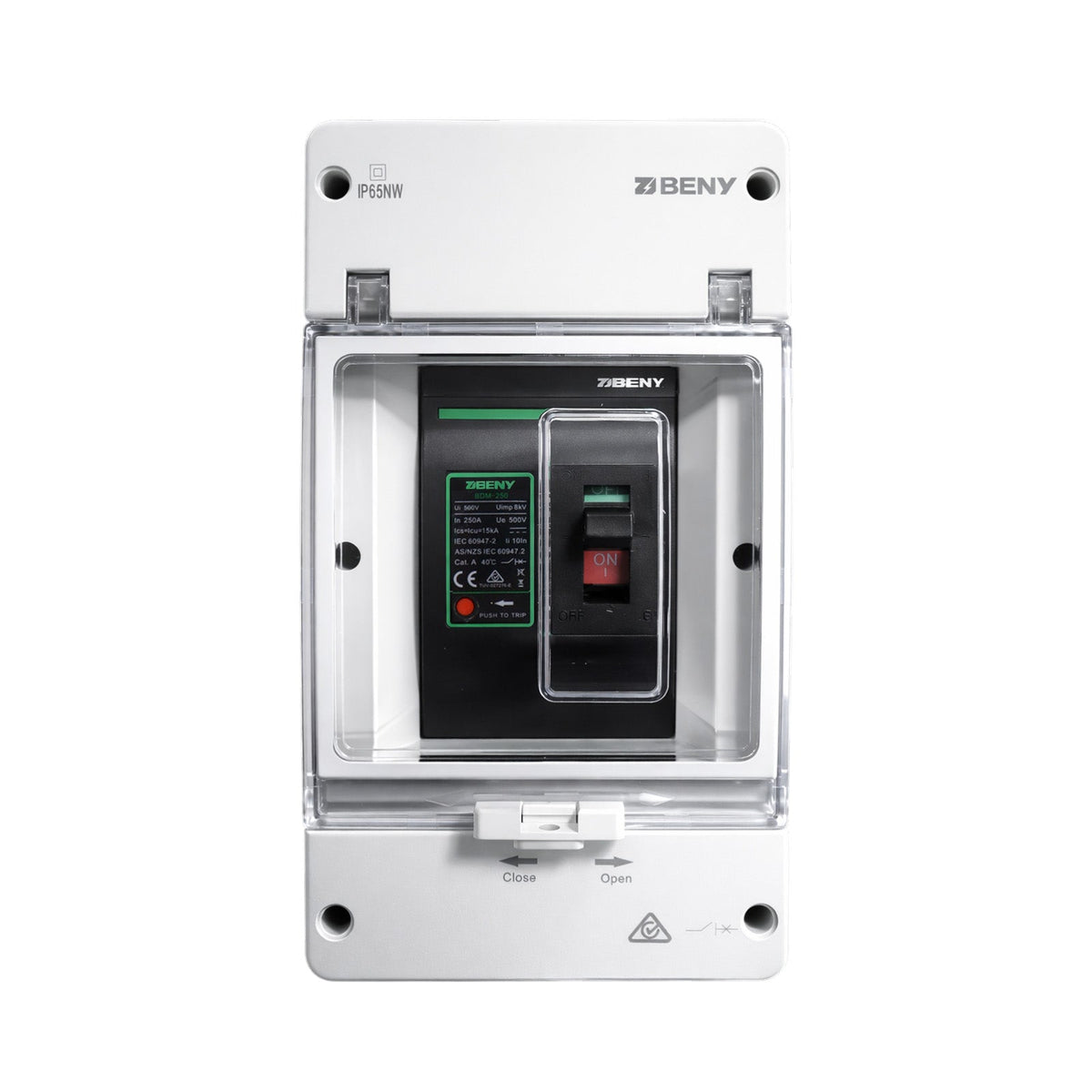 ZJBeny 250A 2-Pole DC Circuit Breaker with Enclosure