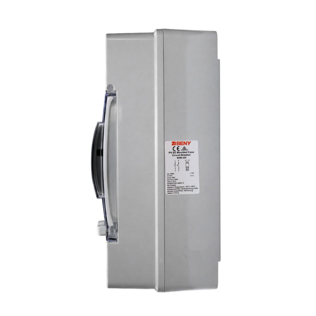 ZJBeny 250A 2-Pole DC Circuit Breaker with Enclosure