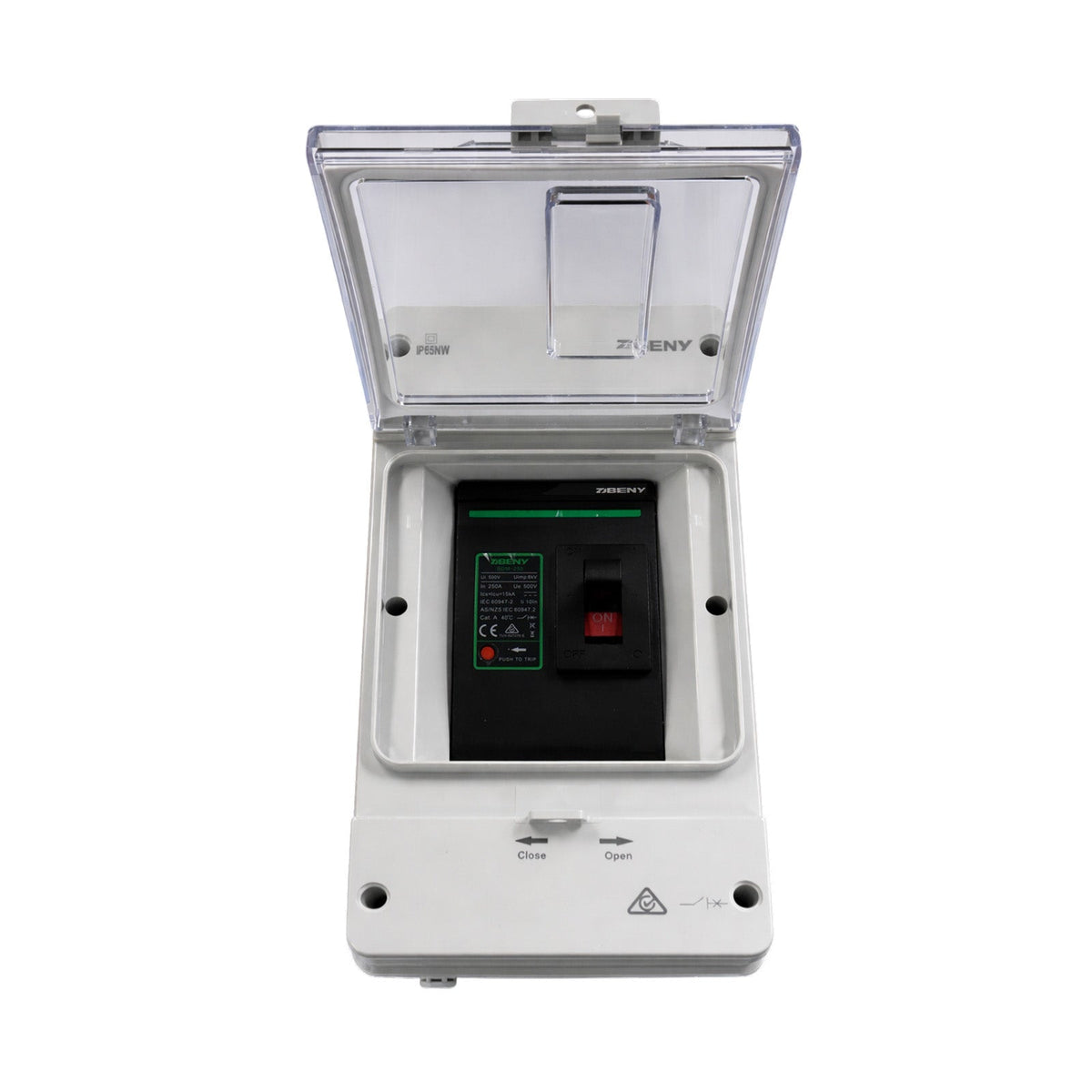 ZJBeny 250A 2-Pole DC Circuit Breaker with Enclosure