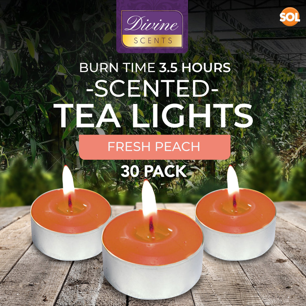 Scented Tea Light Candles | 4 Hour Burn Fragrance | 15-30 Pack