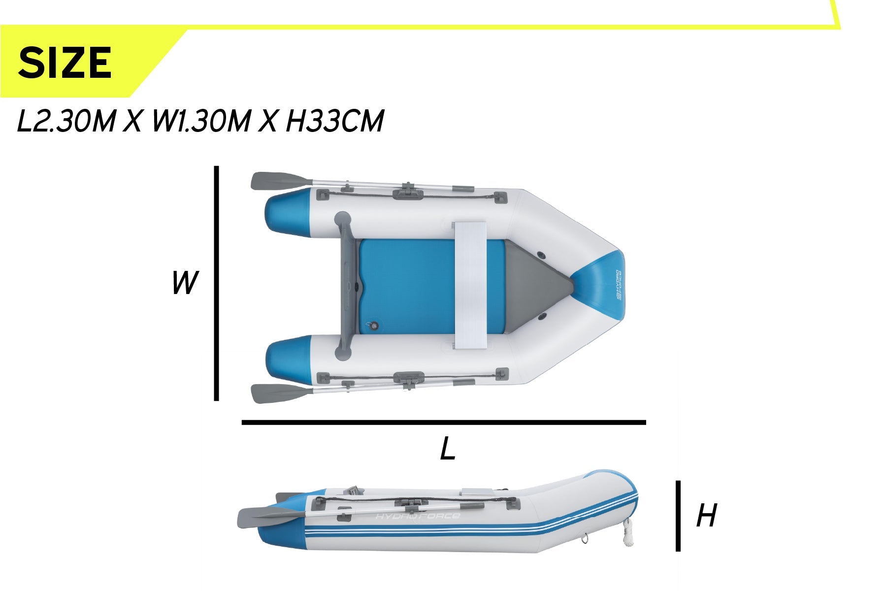 Hydro- Force 2 Person Inflatable Sport Boat - Caspian Elite