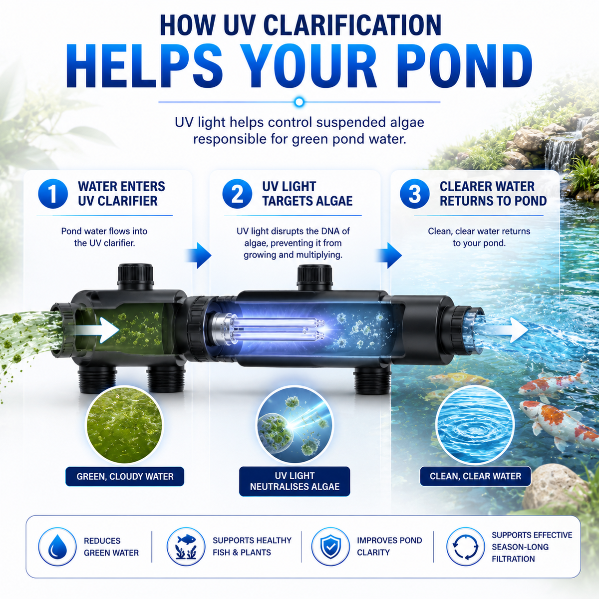 Aquacadabra PLS UV Replacement Bulb 5W 7W 9W 11W Pond Clarifier