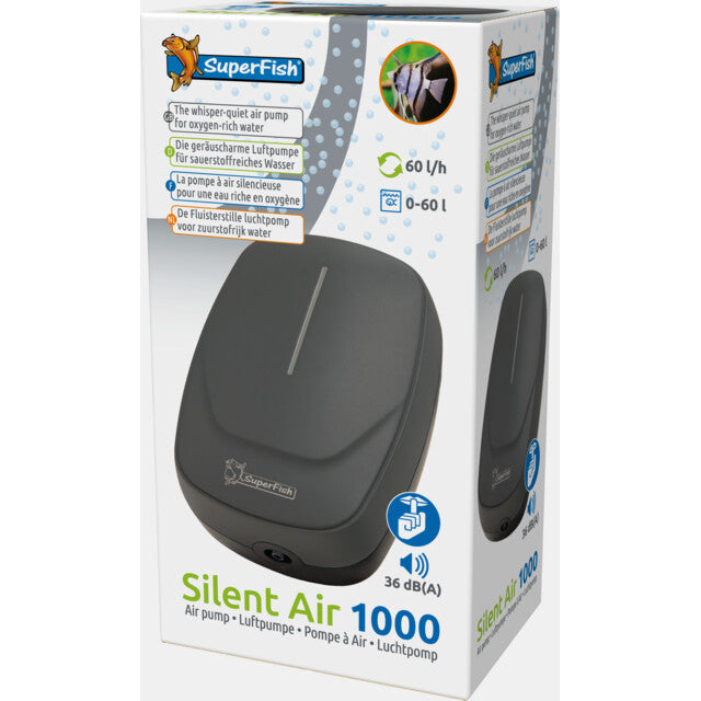 Superfish Silent Air Aquarium Pumps: 1000 & 4000 Models